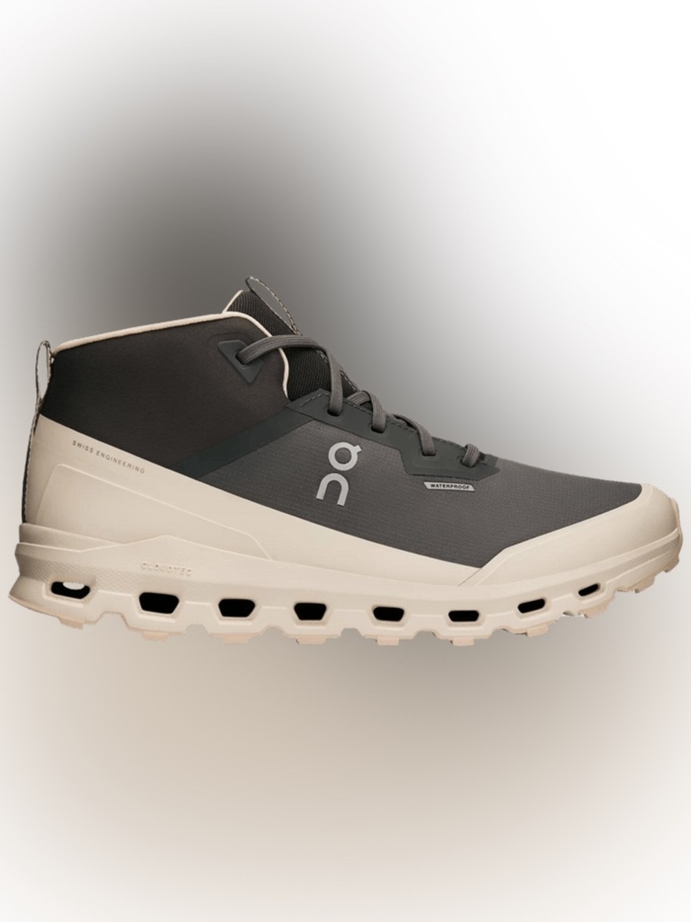 On Cloud Running Women's 9.5 Cloudroam Waterproof sneakers in the Eclipse/Cream